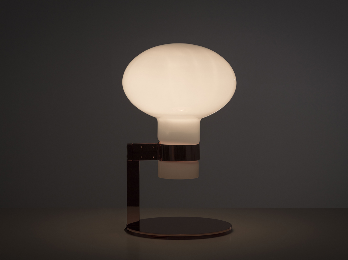 Lou, lampada da tavolo in rame