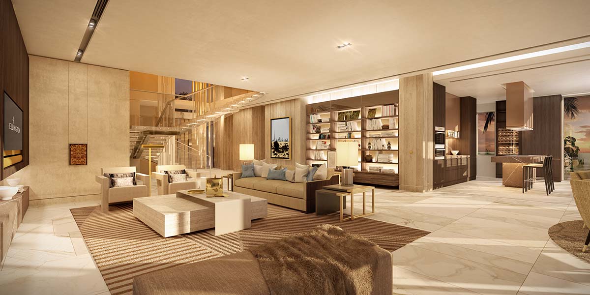 Living Room Palm Villas