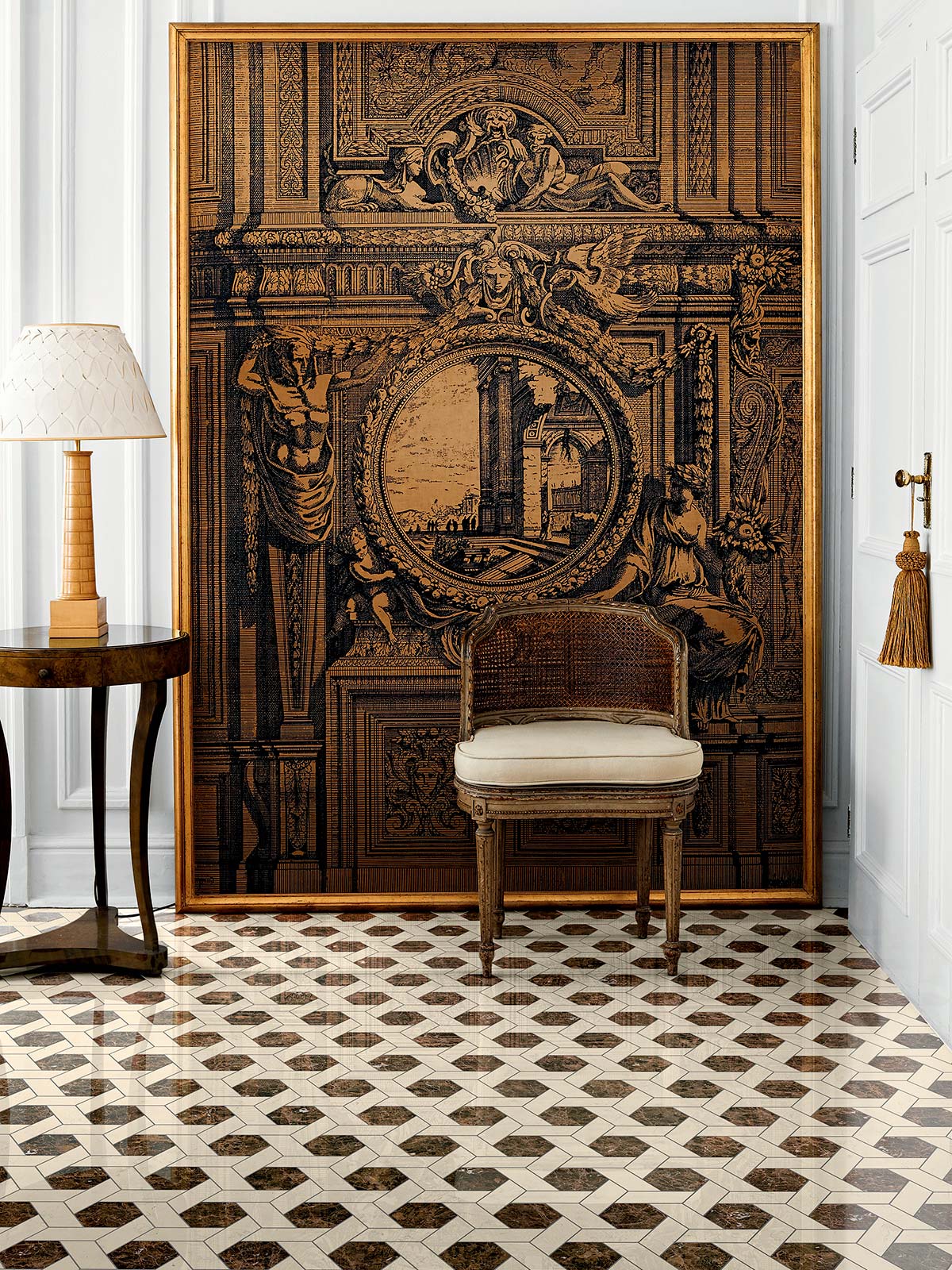 Bisazza, Marmo Collection, Montepulciano Terra. Photo © Greg Cox Bureaux Agency