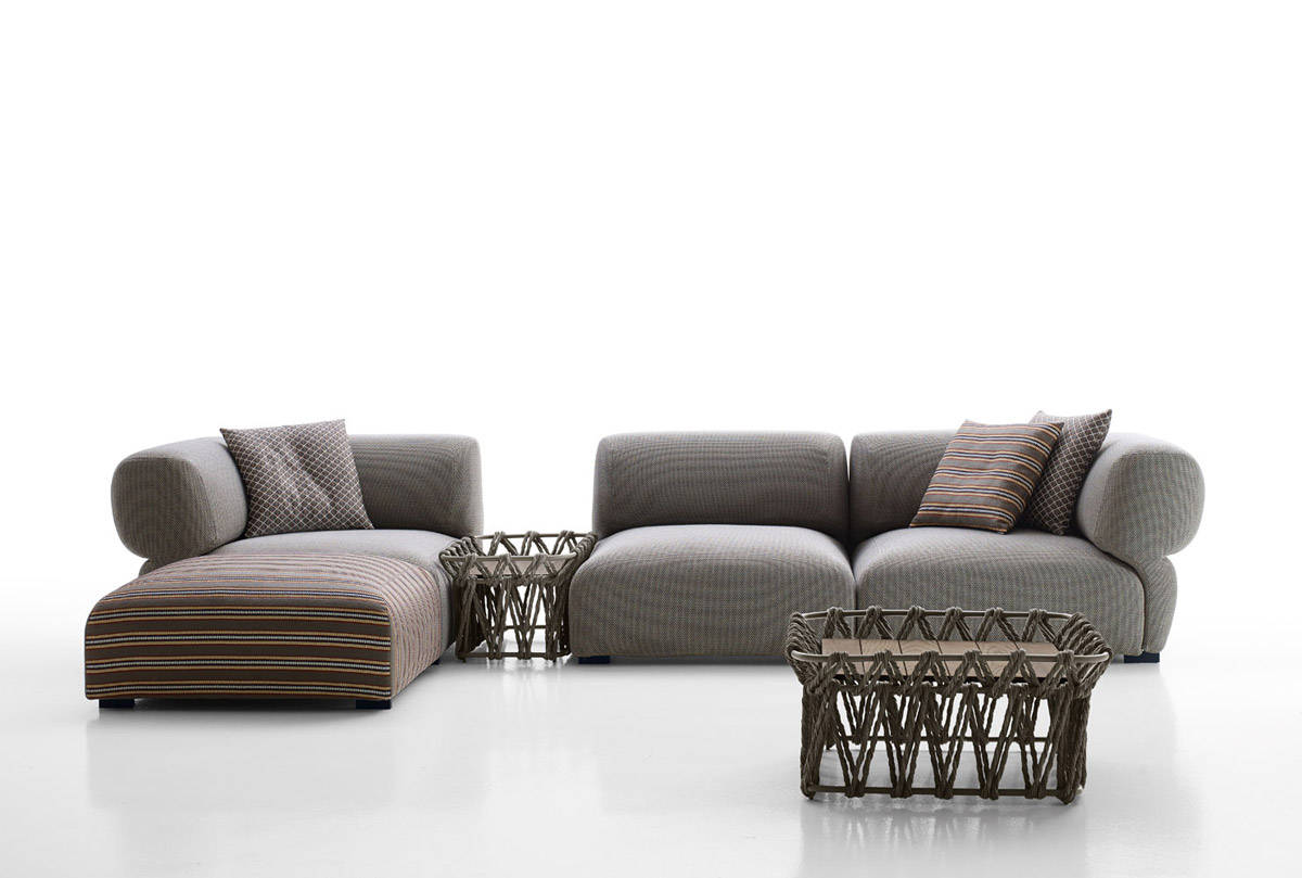 B&B Italia. Un divano tessile per l’outdoor
