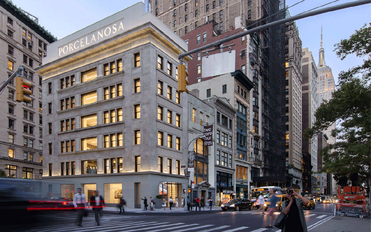 Ceramiche Porcelanosa a Madison Square