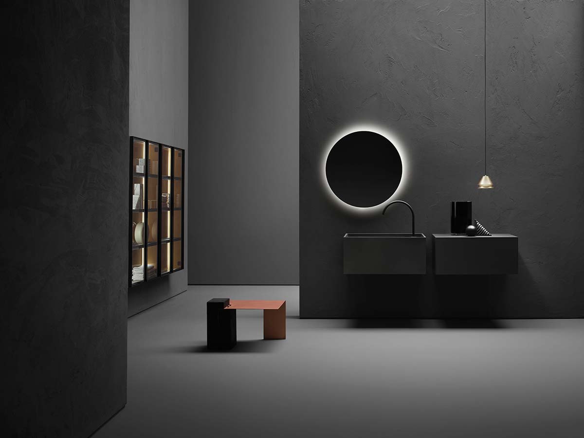Composizioni spaziali per l'ambiente bagno