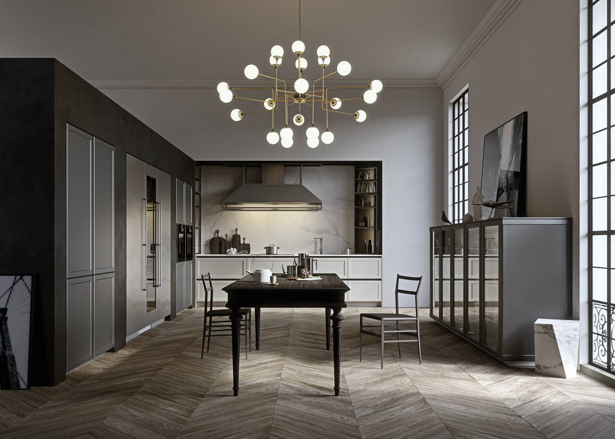 Materiali preziosi e nuovi look in cucina