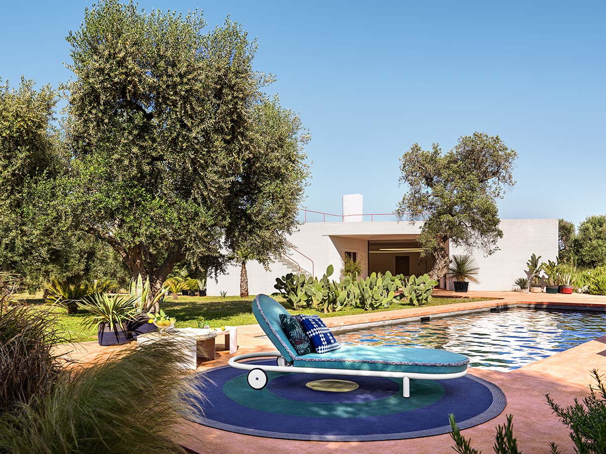 Trampoline sunbed by Cassina, Design Patricia Urquiola - Photo © Gionata Xerra