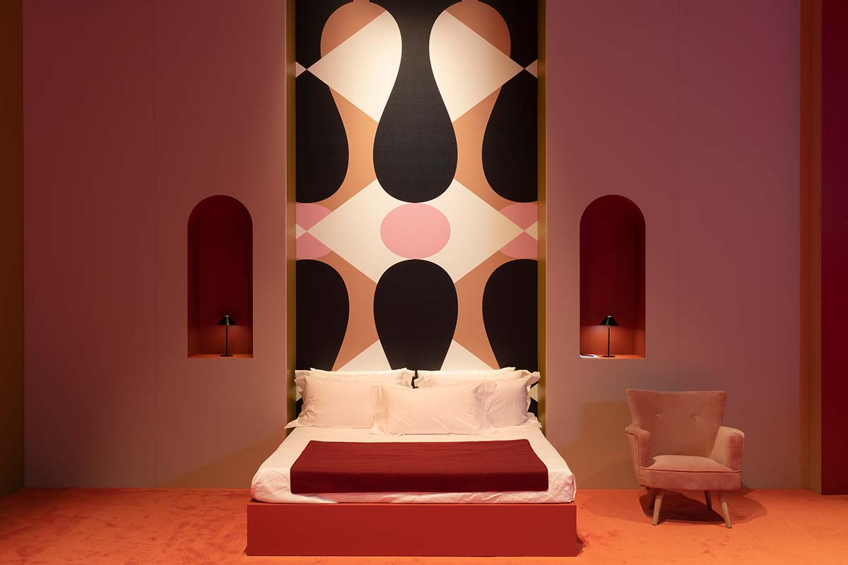 Hotel Faubourg by Hermès, Design Agostino Iacurci, 2021 - Teatro Parenti, Milan - Photo © Lorenzo Palmieri