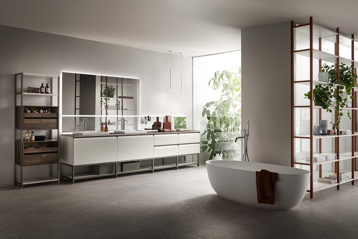 Formalia di Scavolini anche per l’arredo bagno