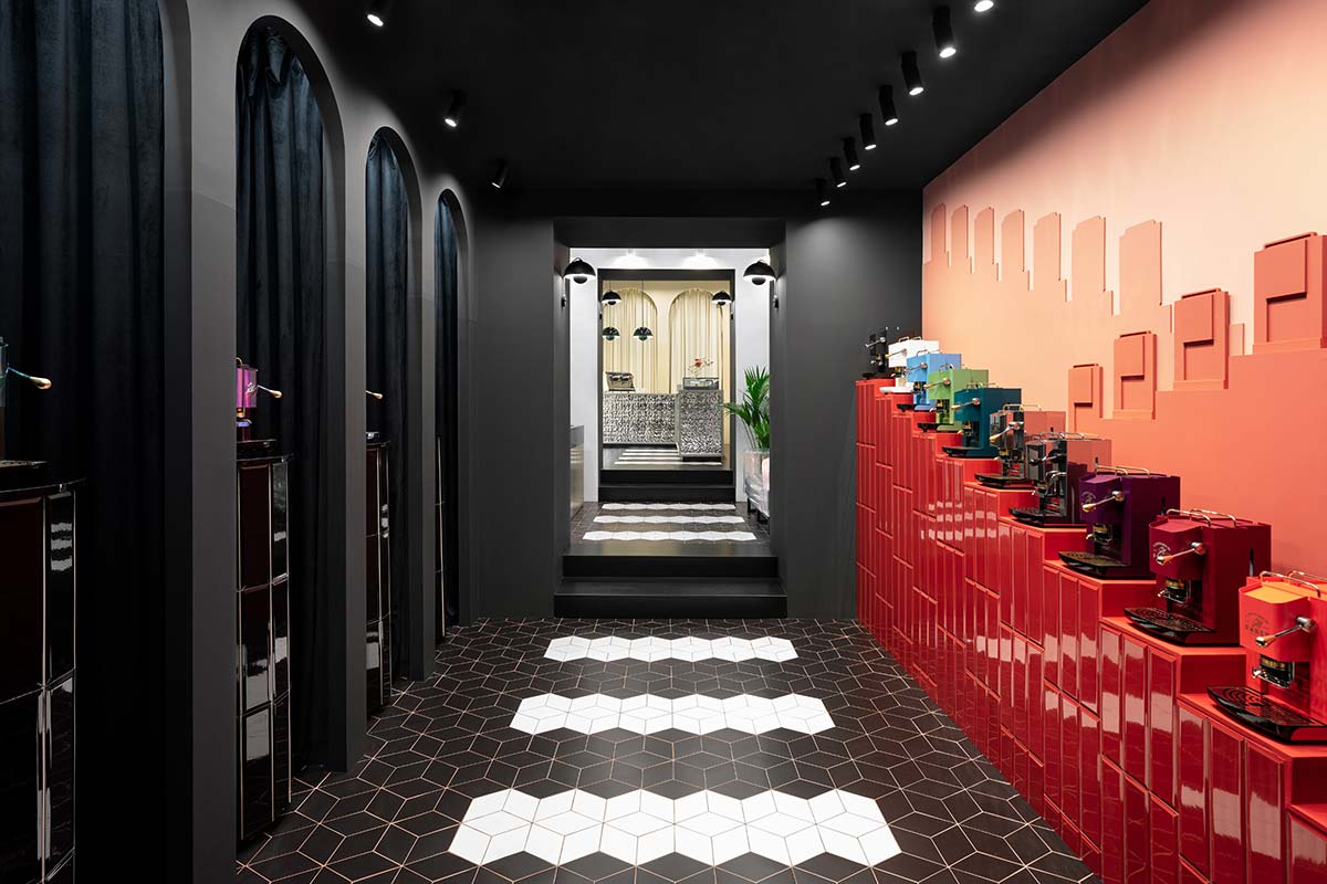 Una boutique per la macchina da caffè