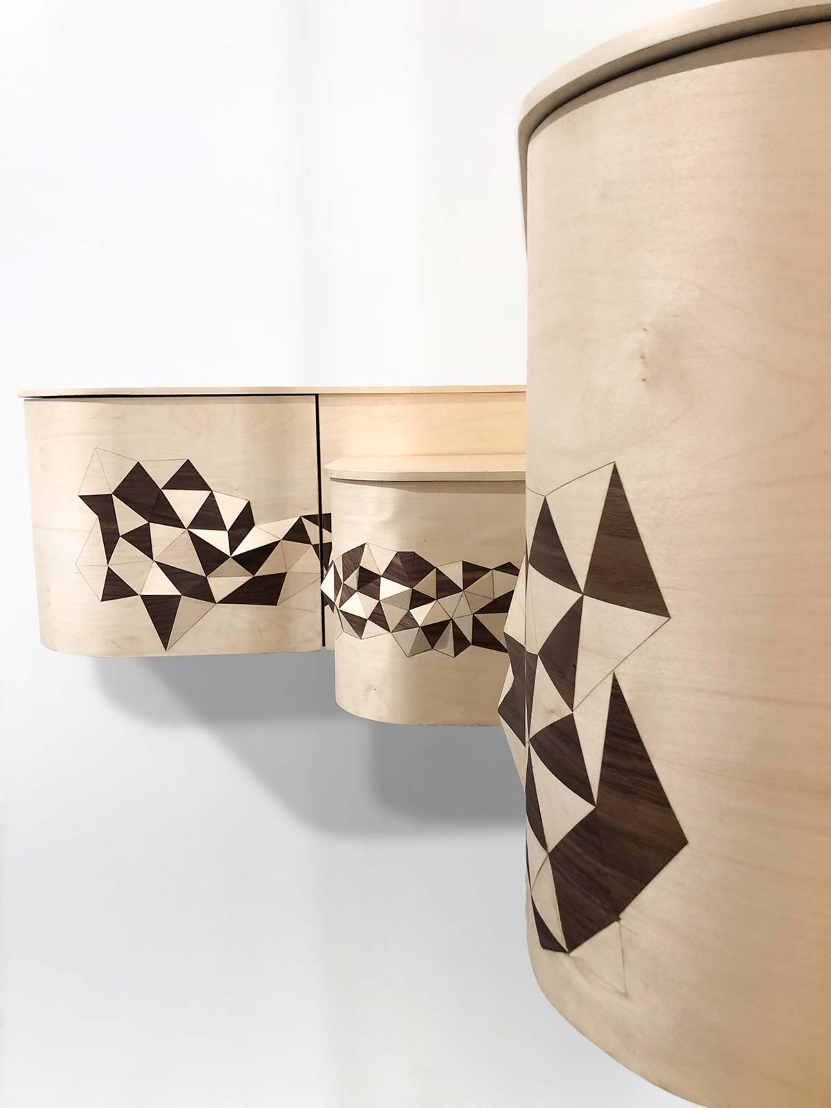 Polygonal Corner Furniture, by Studio Line & Raphaël