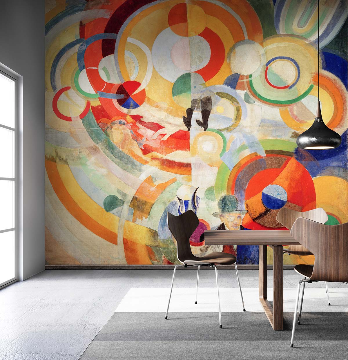 Manege de cochons by WallPepper®/Group, design Robert Delaunay