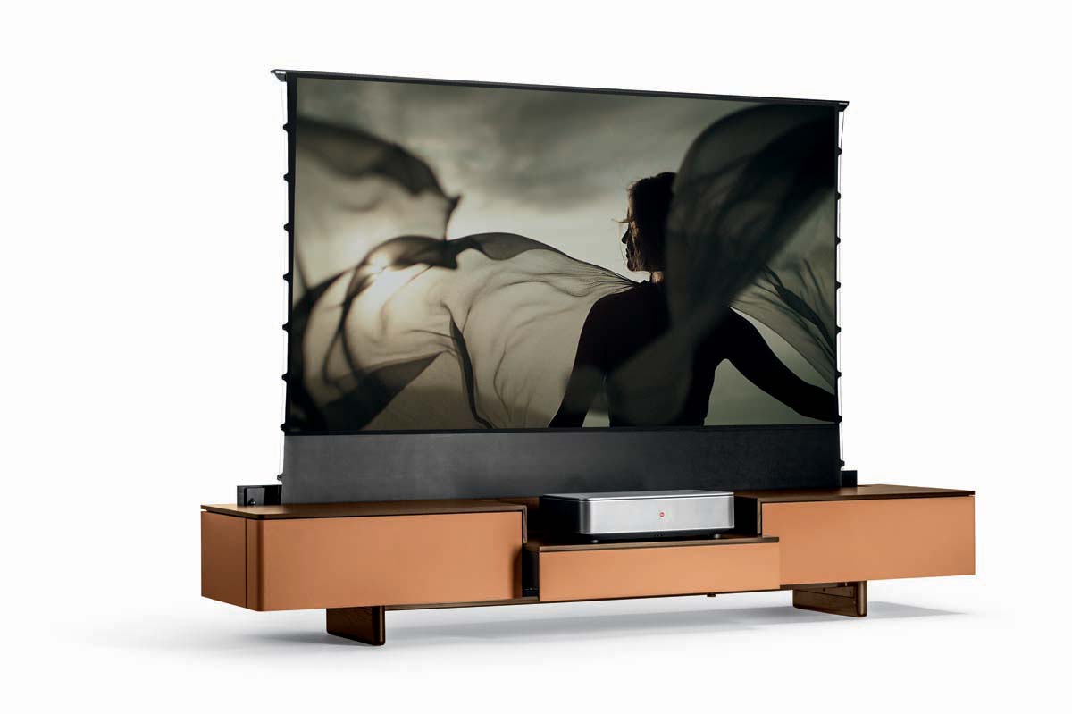Fidelio Multimedia Cabinet by Poltrona Frau & Leica, design Roberto Lazzeroni