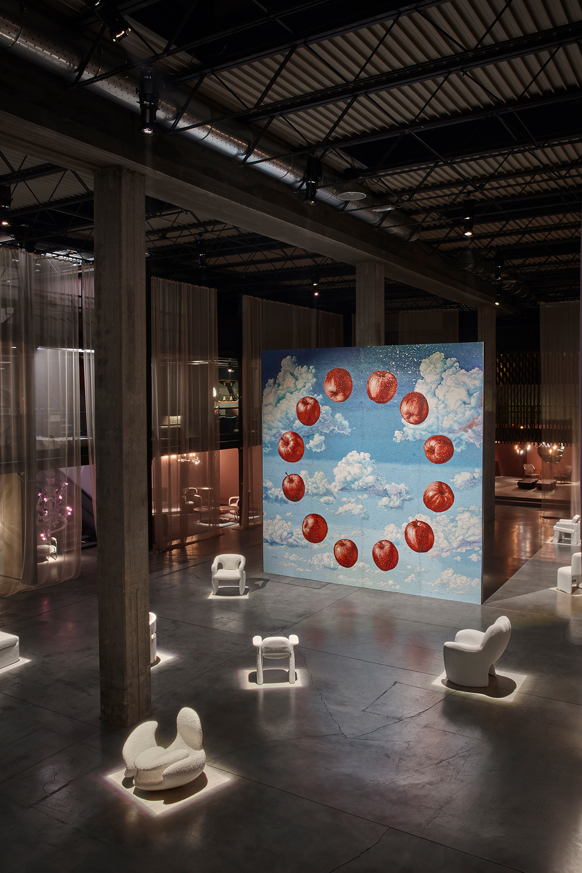 Time traveler, 12 chairs for meditation, Milan Design Week 2024 - Photo © Alejandro Ramirez Orozco