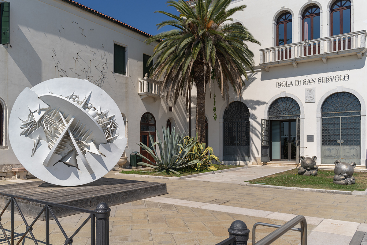 Arnaldo Pomodoro at San Servolo island, Venice