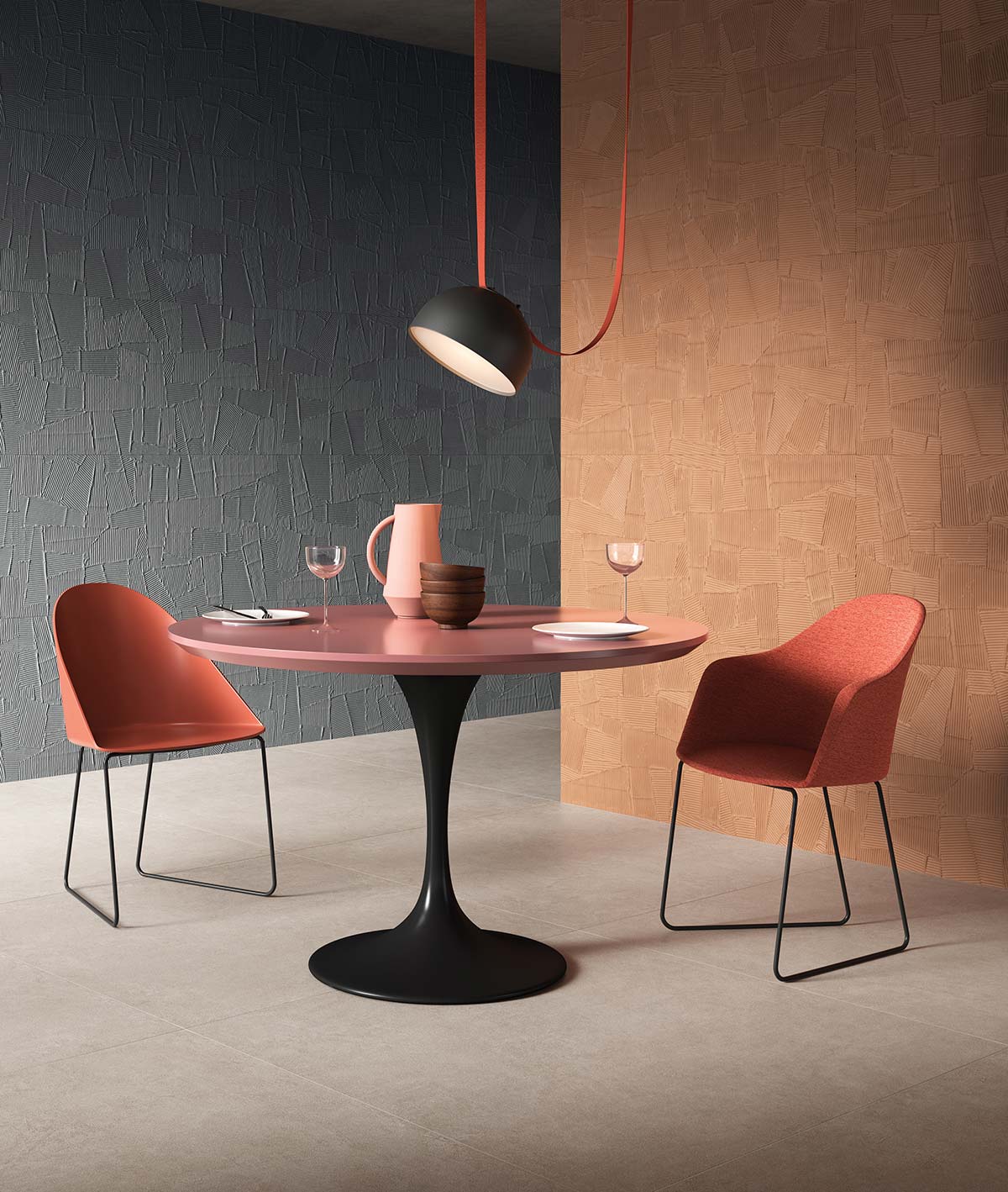 Home Paper Clay by Industrie Ceramiche Piemme, design Paola Paronetto