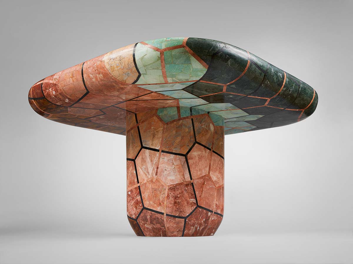 Carapace Table 3 by Nada Debs x Studio Lél Gandhara - Photo © courtesy of Galerie BSL