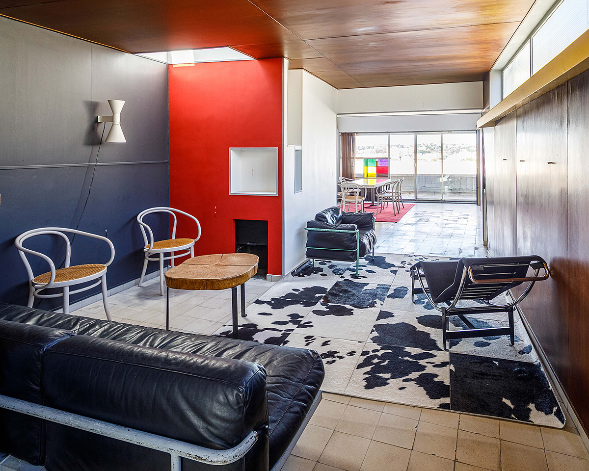 Le Corbusier's home studio in the Immeuble Molitor – Photo courtesy of the Le Corbusier Foundation