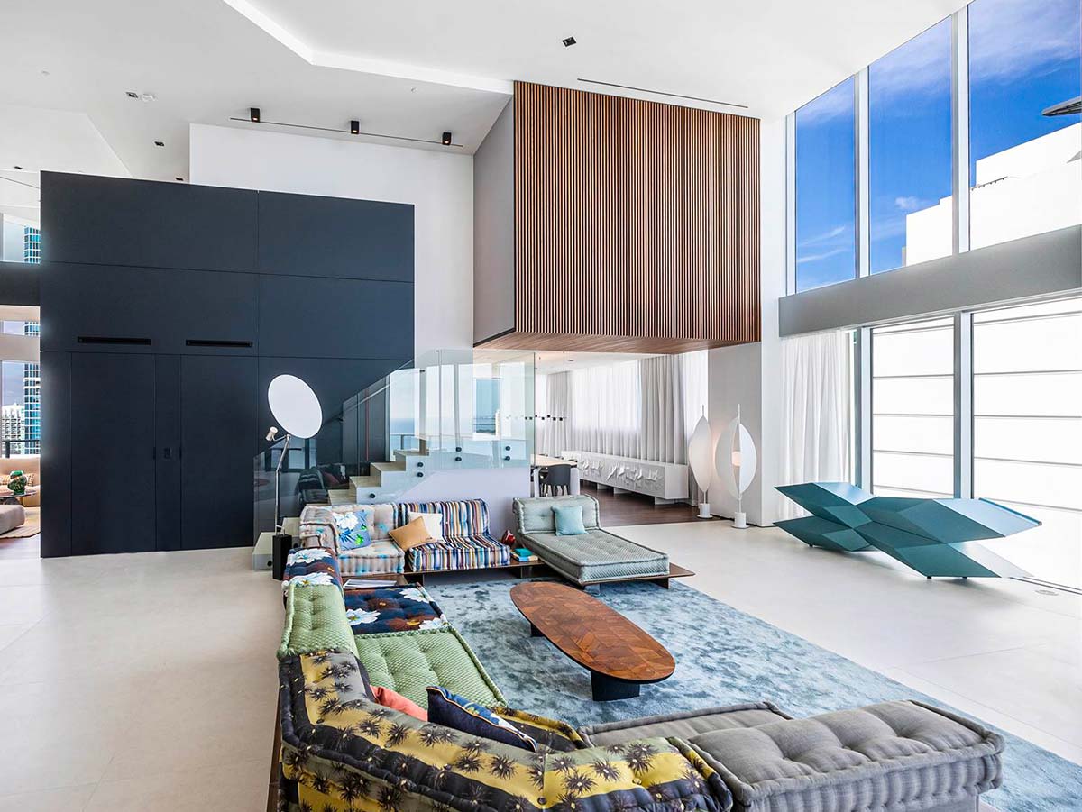 Brickell Penthouse Miami by François Guglielmina (TOGU Miami Design) - Photo © Troy Benson