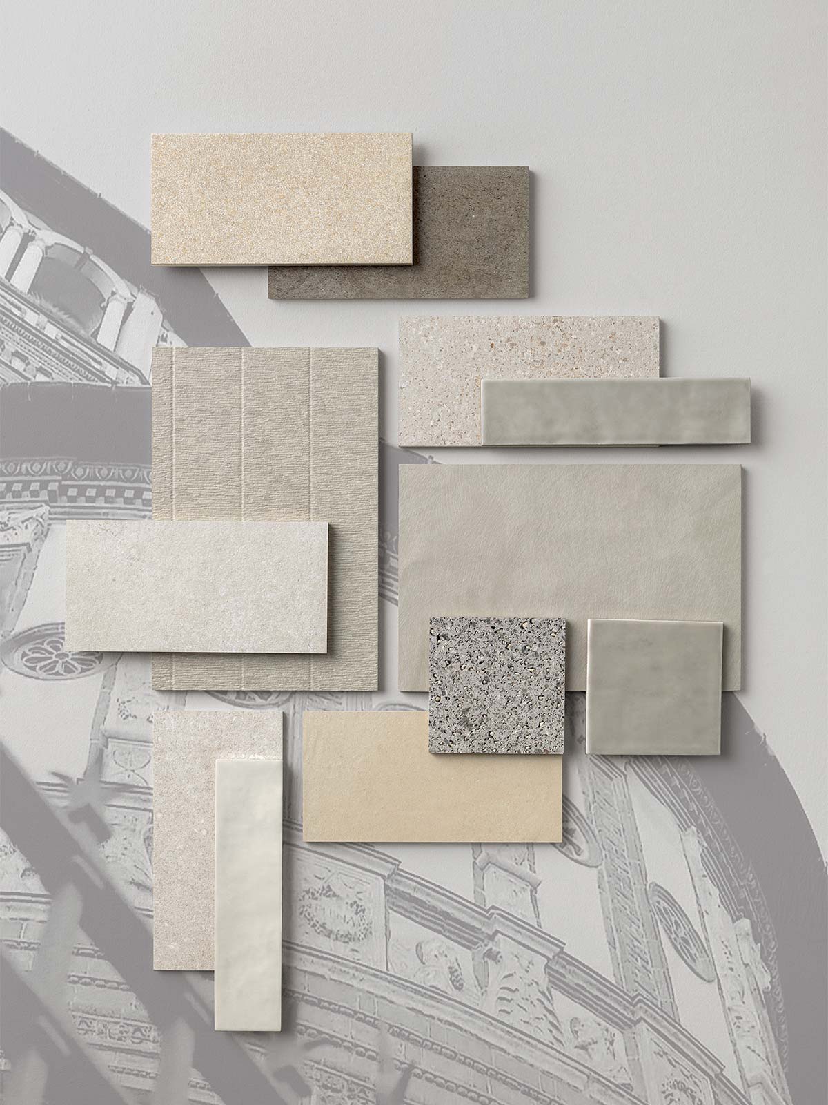 PIAZZA CASTELLO Milano gentile moodboard by Florim