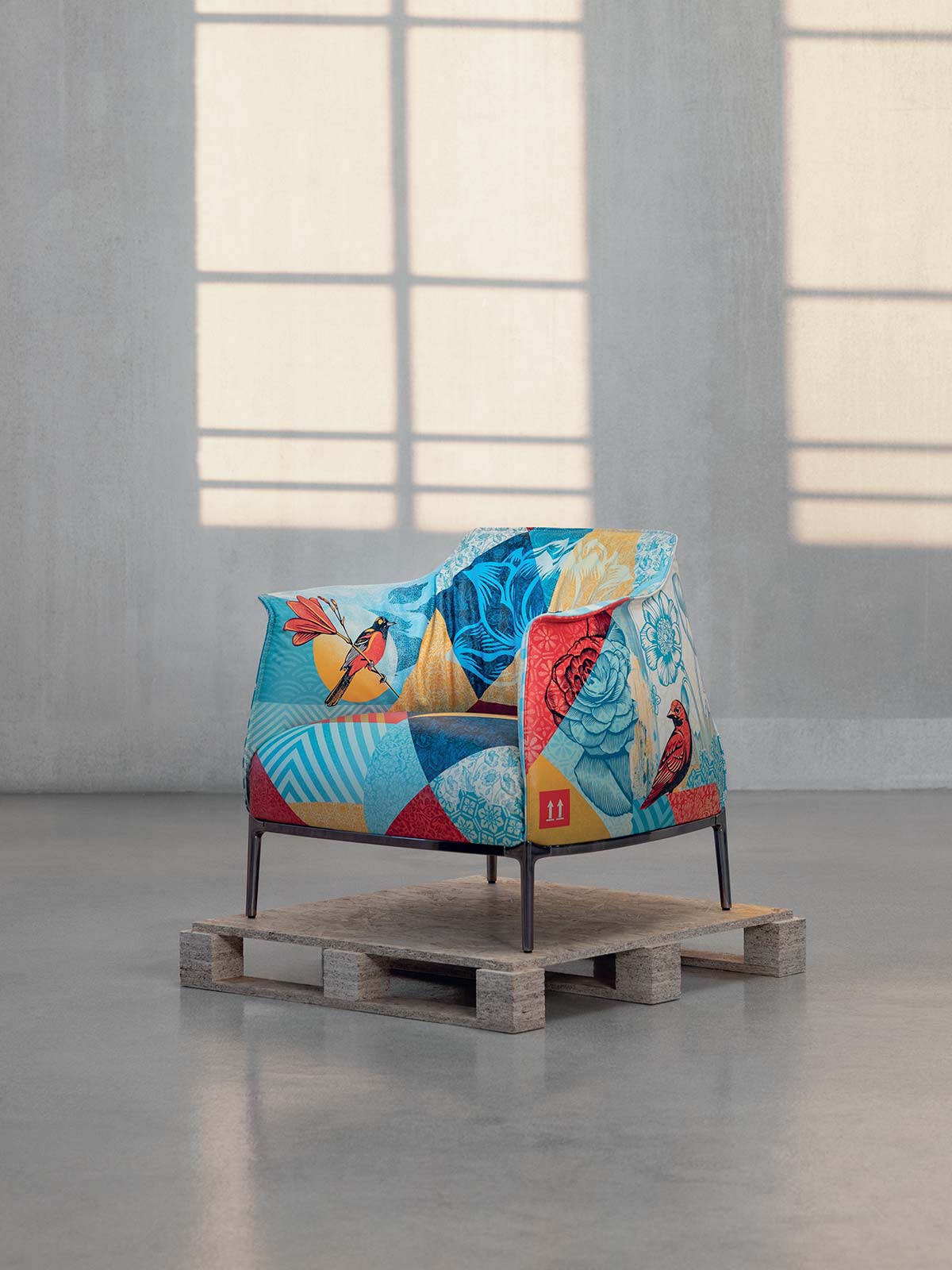 Archibald Delicate Balance Limited Edition by Poltrona Frau, design Shepard Fairey